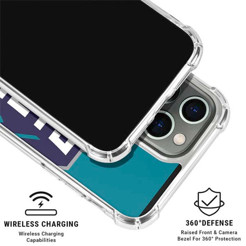 NBA Charlotte Hornets Large Logo iPhone 16 Pro Clear Case